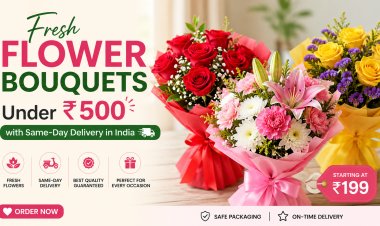 Fresh Flower Bouquets Under ₹500 with Same-Day Delivery in India