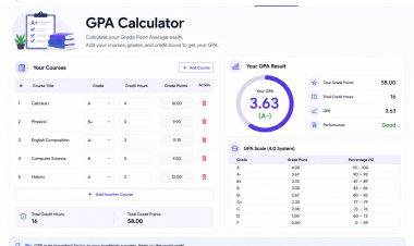 GPA Calculator: Calculate Your Grade Point Average Easily