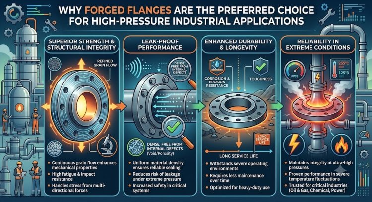 Why Forged Flanges Are the Preferred Choice for High-Pressure Industrial Applications