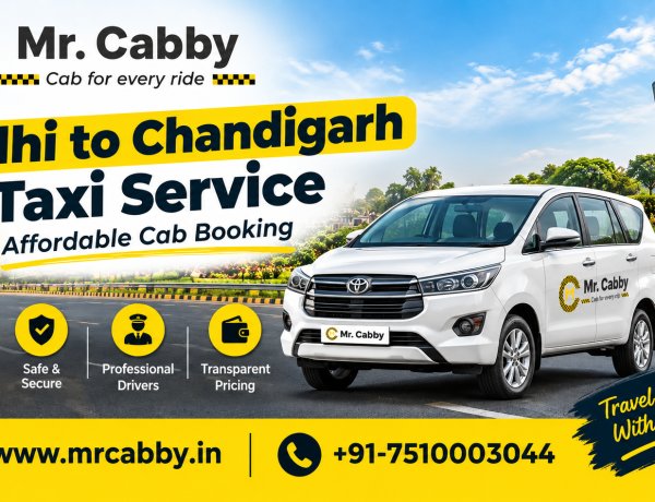 Delhi to Chandigarh Taxi - Cab Booking with Mr. Cabby